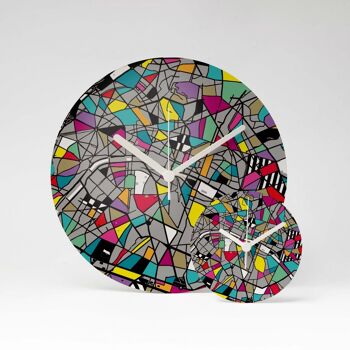 CARTE horloge murale MDF ⌀26cm 4