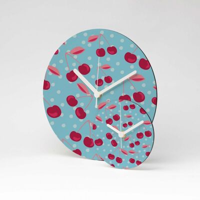 CHERRIES MDF Wanduhr / Wall Clock ⌀26cm