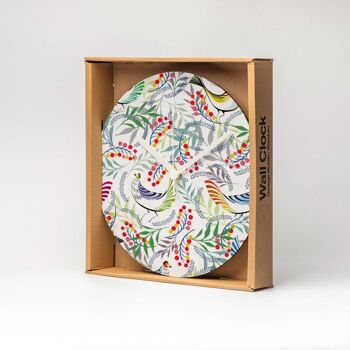 Horloge murale MDF FLORALITY BIRD ⌀26cm 5