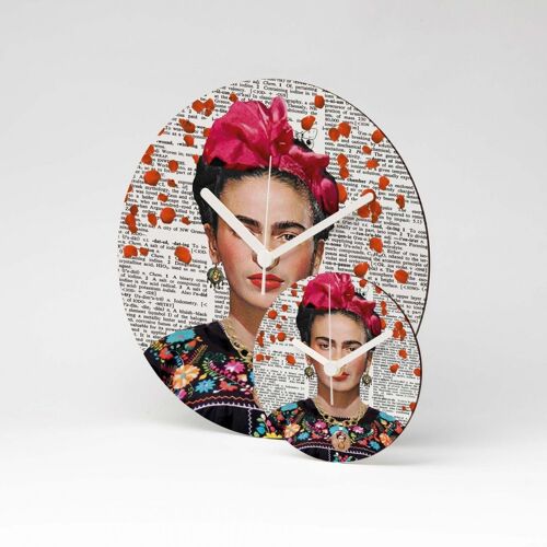 FRIDA ROSE MDF Wanduhr / Wall Clock ⌀26cm