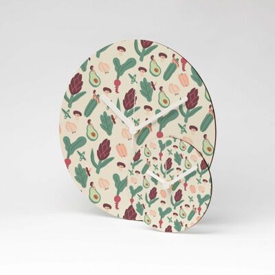 Reloj de pared GREENERY MDF ⌀26cm