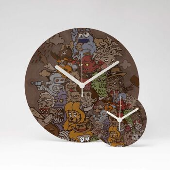 MONSTERMASHUP Horloge murale en MDF ⌀26cm 4