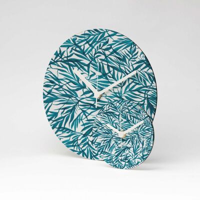 PALM LEAFS MDF Wanduhr / Wall Clock ⌀26cm