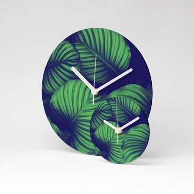 PALMS GREEN MDF Wanduhr / Wall Clock ⌀26cm