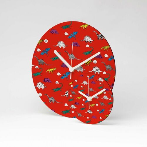 POP DINO MDF Wanduhr / Wall Clock ⌀26cm