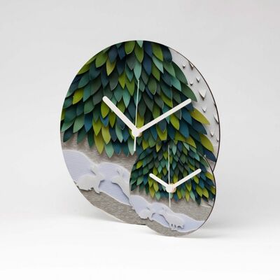 Horloge murale SNOW LIÈVRE MDF ⌀26cm