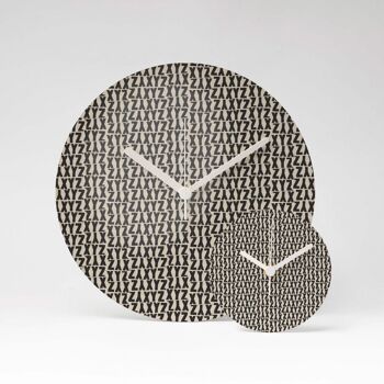 Horloge murale XYZ MDF ⌀26cm 4