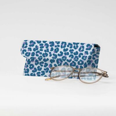 LEOPARD BLEU Tyvek® glasses case
