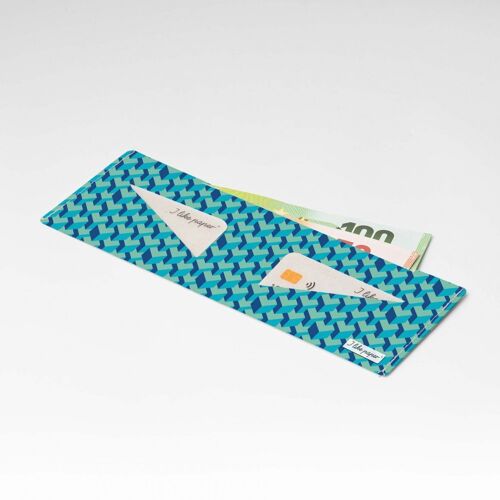 3D CUBES Tyvek® Pappwallet Lite / Portmonnaie ohne Münzfach