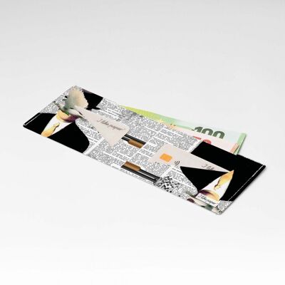 A PIECE OF TRUTH Portafoglio in cartone Tyvek® Lite / portamonete senza tasca portamonete