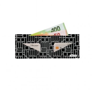 BAUHAUS BLACK Tyvek® portefeuille en carton Lite / porte-monnaie sans compartiment monnaie 2