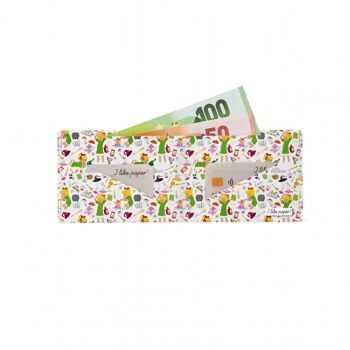 Portefeuille en carton BIBI BLOCKSBERG Tyvek® Lite / porte-monnaie sans poche à monnaie 2