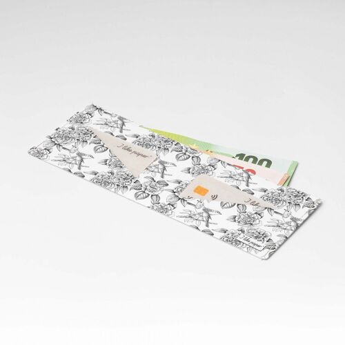 BIRDS LIKE FLOWERS Tyvek® Pappwallet Lite / Portmonnaie ohne Münzfach