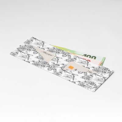 BIRDS LIKE FLOWERS Portefeuille en carton Tyvek® Lite / porte-monnaie sans poche à monnaie