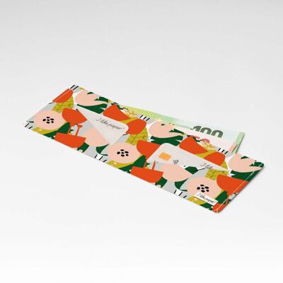 Billetera de cartón BLOSSOM Tyvek® Lite / monedero sin bolsillo para monedas