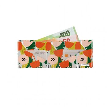 Portefeuille en carton BLOSSOM Tyvek® Lite / porte-monnaie sans poche à monnaie 2