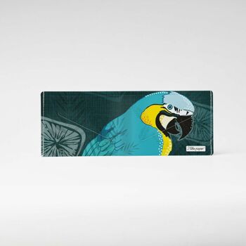 Portefeuille en carton BLUE MACAW Tyvek® Lite / porte-monnaie sans poche à monnaie 3