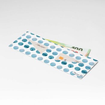 BLUE SHADES Portefeuille en carton Tyvek® Lite / porte-monnaie sans poche à monnaie 1