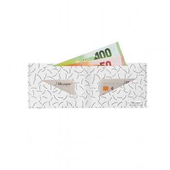Portefeuille en carton BOW Tyvek® Lite / porte-monnaie sans poche à monnaie 2