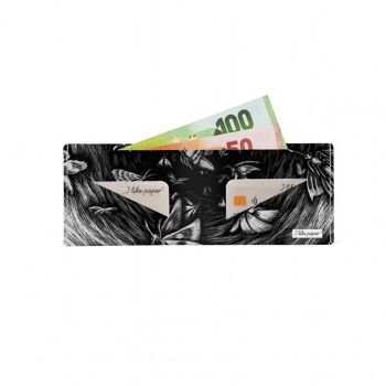 Portefeuille en carton Tyvek® EFFET PAPILLON Lite / porte-monnaie sans poche à monnaie 2
