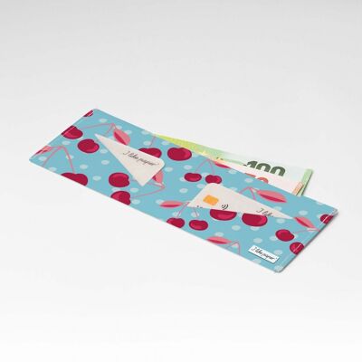 CERISES Tyvek® portefeuille en carton Lite / porte-monnaie sans poche à monnaie