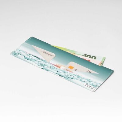 Portefeuille en carton CLOUDS Tyvek® Lite / porte-monnaie sans poche à monnaie