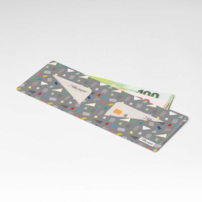 Portefeuille en carton CONFETTI Tyvek® Lite / porte-monnaie sans poche à monnaie