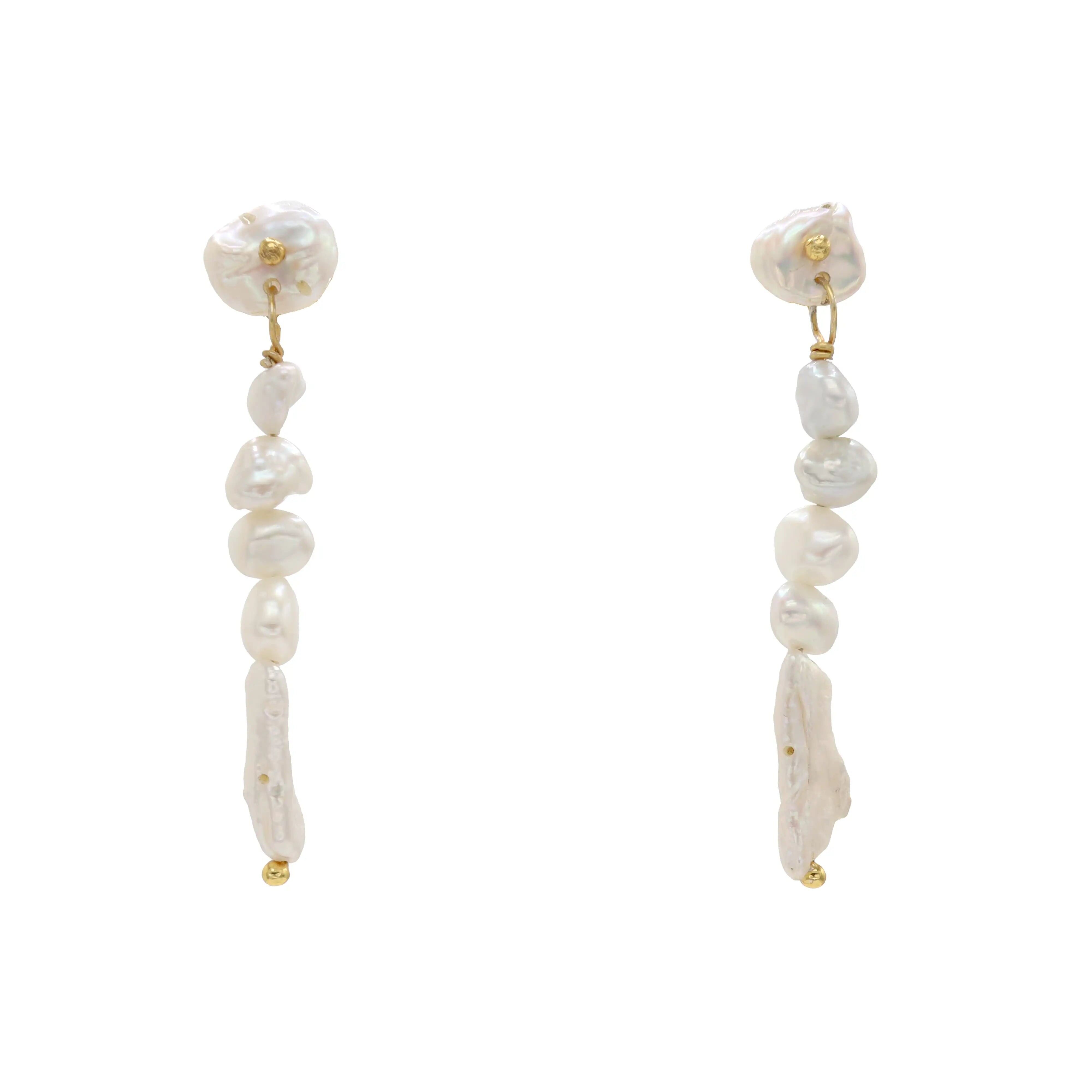 Gezeiten Perlenohrringe