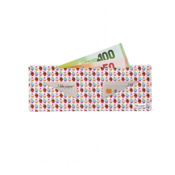 Portefeuille en carton CUPCAKE Tyvek® Lite / porte-monnaie sans poche à monnaie 2
