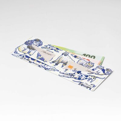 DOGS OF BERLIN Portefeuille en carton Tyvek® Lite / porte-monnaie sans poche à monnaie