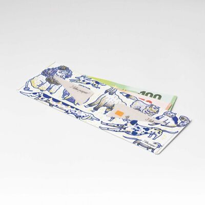 DOGS OF BERLIN Cartera de cartón Tyvek® Lite / monedero sin bolsillo para monedas