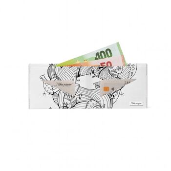 DOODLER Tyvek® portefeuille en carton Lite / porte-monnaie sans compartiment monnaie 2