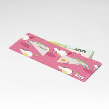 UNICORN ON CLOUDS Tyvek® Cardboard Wallet Lite / porte-monnaie sans poche à monnaie 1