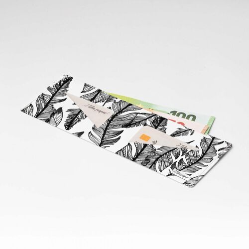 FEATHER Tyvek® Pappwallet Lite / Portmonnaie ohne Münzfach