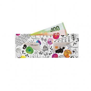 Portefeuille en carton FLORA & FAUNE Tyvek® Lite / porte-monnaie sans poche à monnaie 2