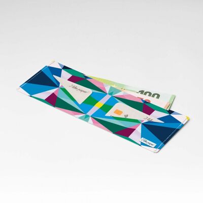 GEOMETRICAL1 Portefeuille en carton Tyvek® Lite / porte-monnaie sans poche à monnaie