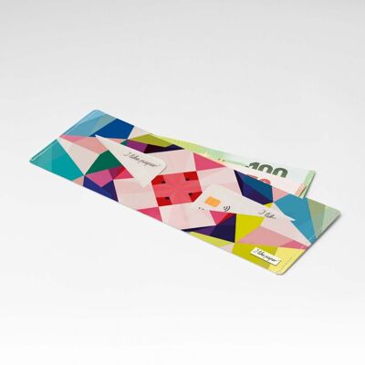 Portefeuille en carton GEOMETRICAL3 Tyvek® Lite / porte-monnaie sans poche à monnaie