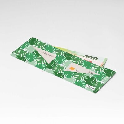 Portefeuille en carton GREEN JUNGLE Tyvek® Lite / porte-monnaie sans poche à monnaie