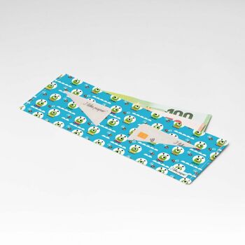 HAPPY ALIENS Tyvek® portefeuille en carton Lite / porte-monnaie sans poche à monnaie 1