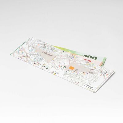 HAPPY FERN Tyvek® portefeuille en carton Lite / porte-monnaie sans poche à monnaie