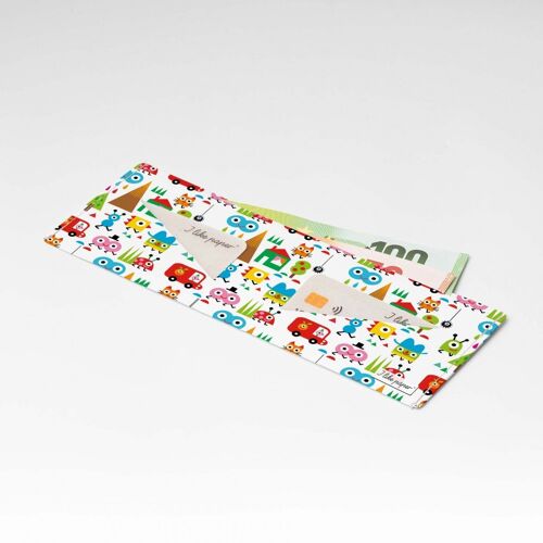 HAPPY WORLD Tyvek® Pappwallet Lite / Portmonnaie ohne Münzfach