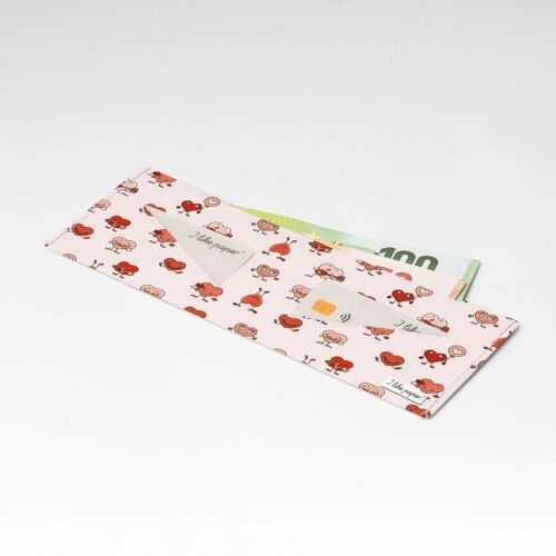 HEARTS Tyvek® Pappwallet Lite / Portmonnaie ohne Münzfach