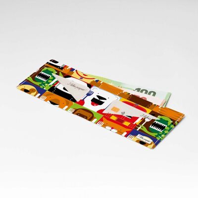 HUNGRY ANIMALS Tyvek® portefeuille en carton Lite / porte-monnaie sans poche à monnaie