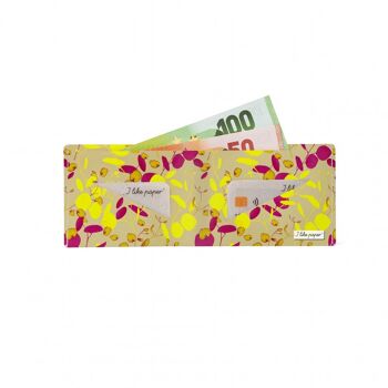 Portefeuille en carton LEAF Tyvek® Lite / porte-monnaie sans poche à monnaie 2
