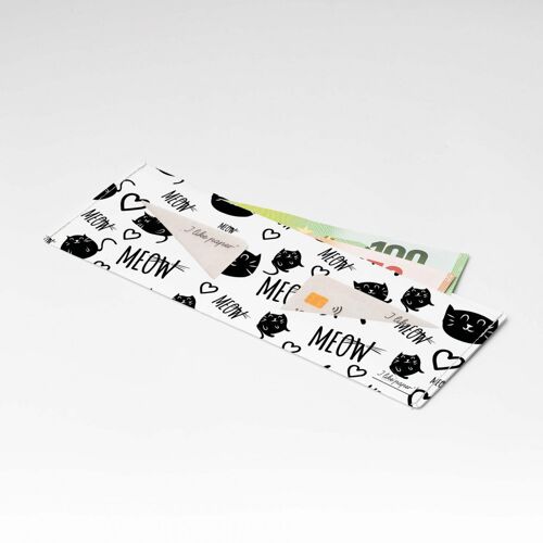 MEOW Tyvek® Pappwallet Lite / Portmonnaie ohne Münzfach