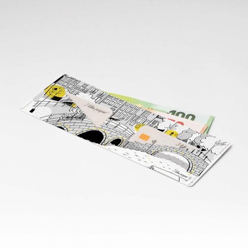 MIDNIGHT ON A BRIDGE Tyvek® Pappwallet Lite / Portmonnaie ohne Münzfach