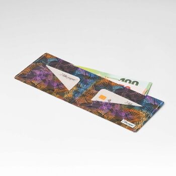 Portefeuille en carton MIDNIGHT SCRATCH Tyvek® Lite / porte-monnaie sans poche à monnaie 1