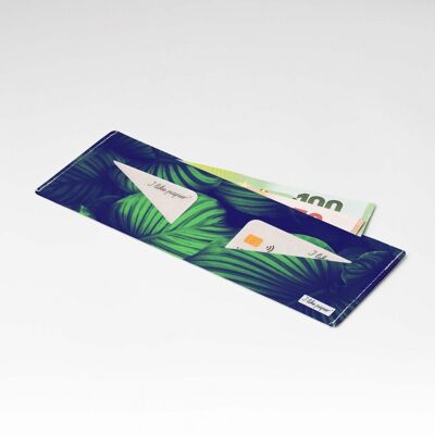 PALMS GREEN Tyvek® Cardboard Wallet Lite / portamonete senza portamonete