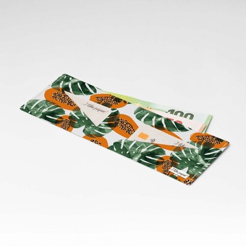 PAPAYA JUNGLE Tyvek® Pappwallet Lite / Portmonnaie ohne Münzfach