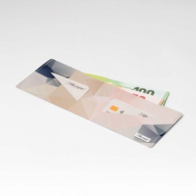 Portefeuille en carton PASTEL Tyvek® Lite / porte-monnaie sans poche à monnaie